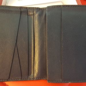 SALVATORE FERRAGAMO LEATHER WALLET/CARD HOLDER